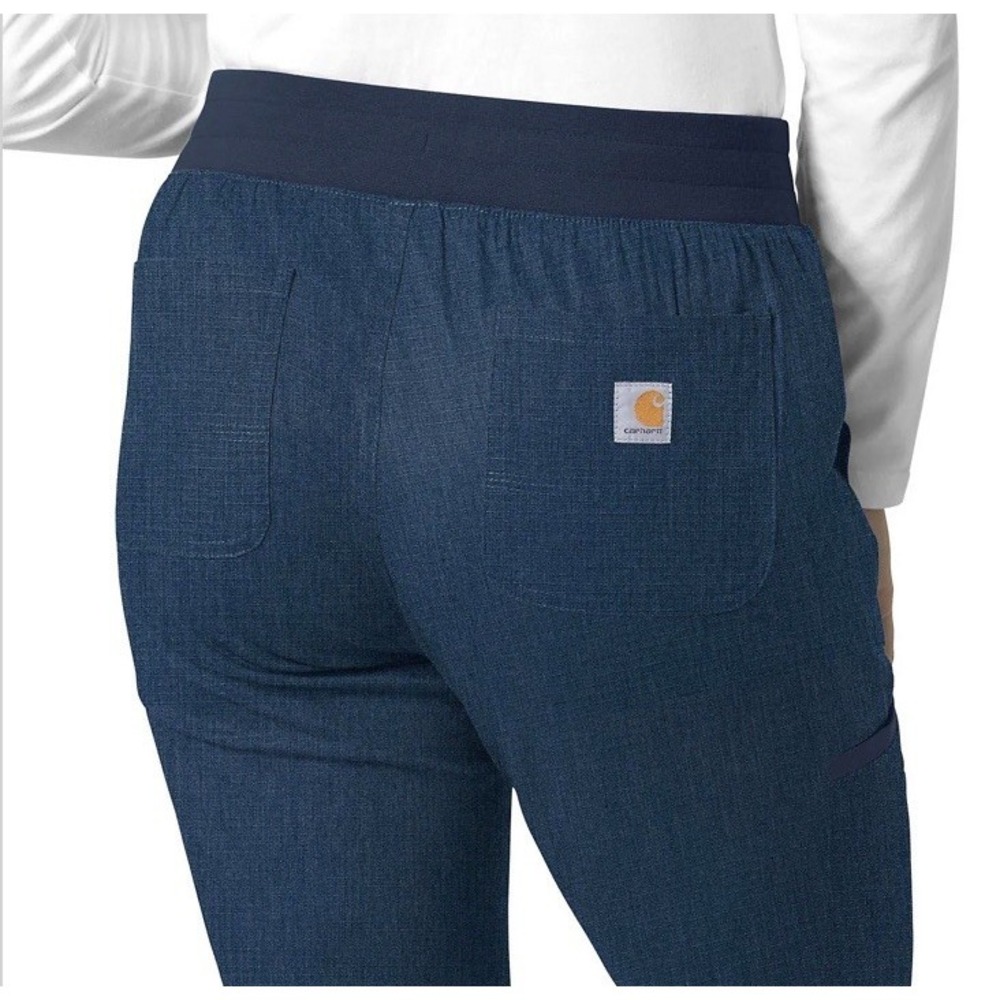 (Carhartt SET) WOMEN'S RUGGED FLEX® RIPSTOP V-NECK SCRUB TOP & PANTS Size XL - Picture 11 of 16
